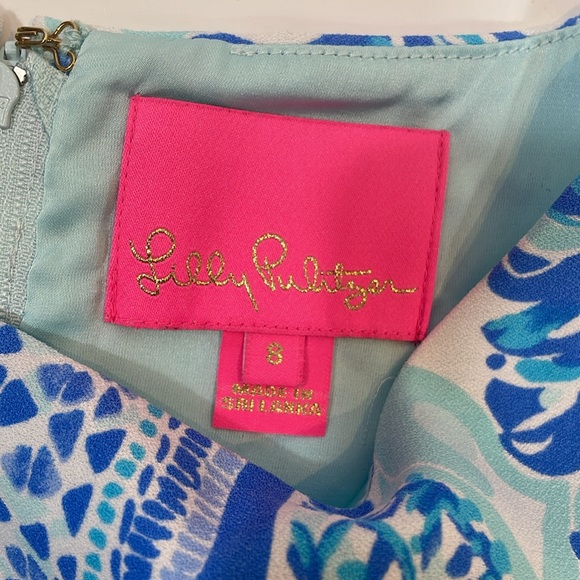 Lilly Pulitzer Donna Romper Out Of The Blue Size 8 EUC - Picture 5 of 11